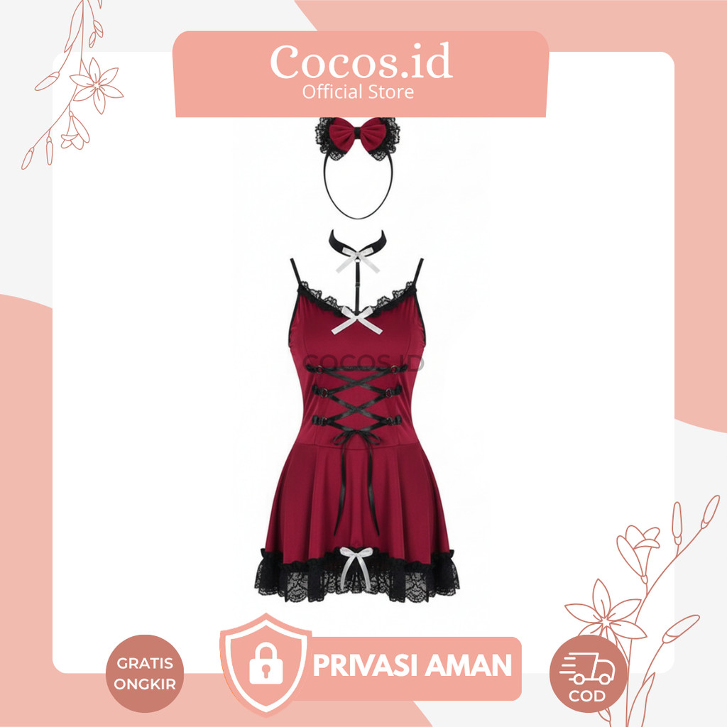 Cocos CCS03 Dress Kostum Miad Baju COsplay Pelayan Maid Dress