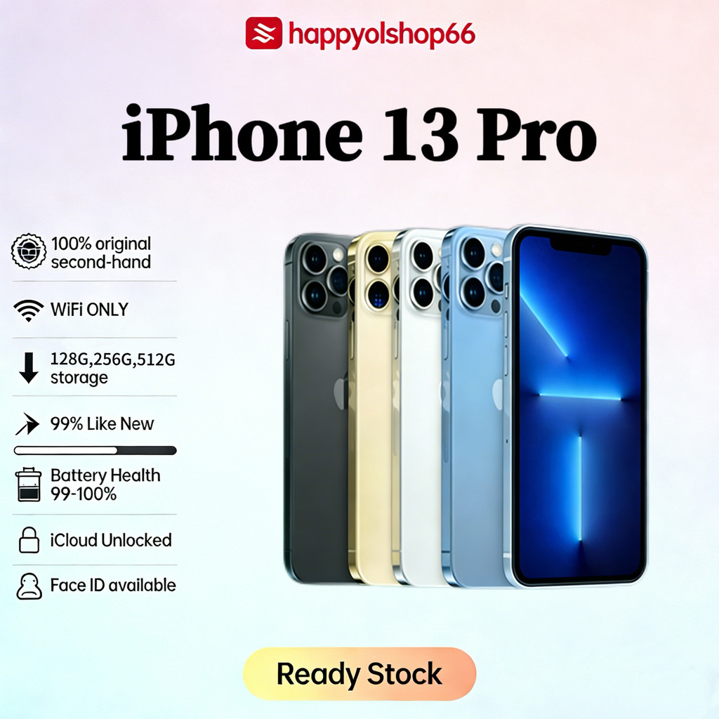 IPhone 13 PRO WIFI ONLY 128GB 256GB 512GB Bekas Second Original Mulus Fullset