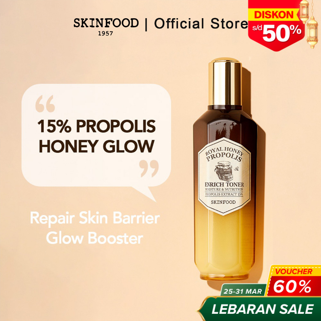 SKINFOOD Royal Honey Propolis Enrich Toner Wajah Pelembab Skin Barrier