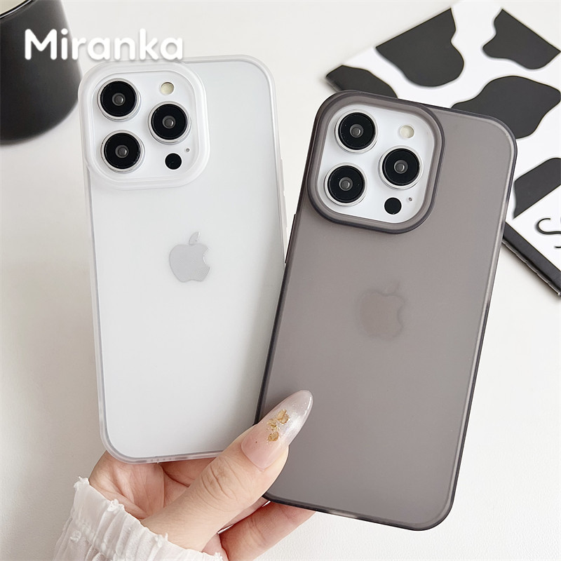Miranka Ultra Slim Matte Soft Case for IPhone 11 13 14 15 Slim Matte Case