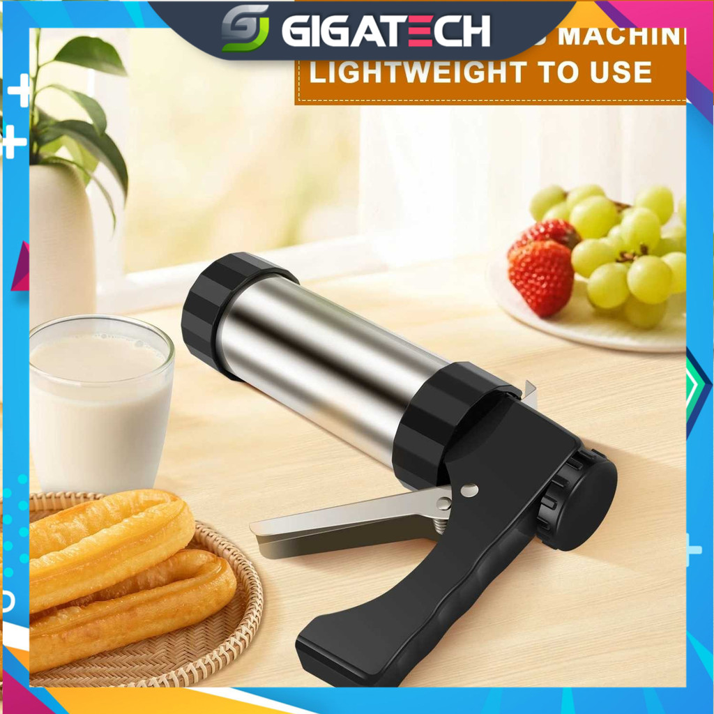 Alat Pres Press Cetakan Kue Kering Roti Semprit Churros Cookie Press Adonan Gun Roti Peralatan Dapur