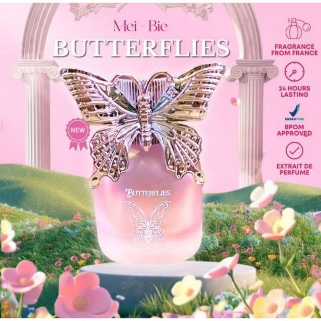 INSPIRED NEW KMEASAN LLB 30 ML PARFUM MEIBIE ORIGINAL || PARFUM BUTTERFLIES CI VILMEI || ORIGINAL