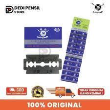 Silet Pisau Isi Ulang Besi Stainless Anti Karat Cukur Kumis Jenggot