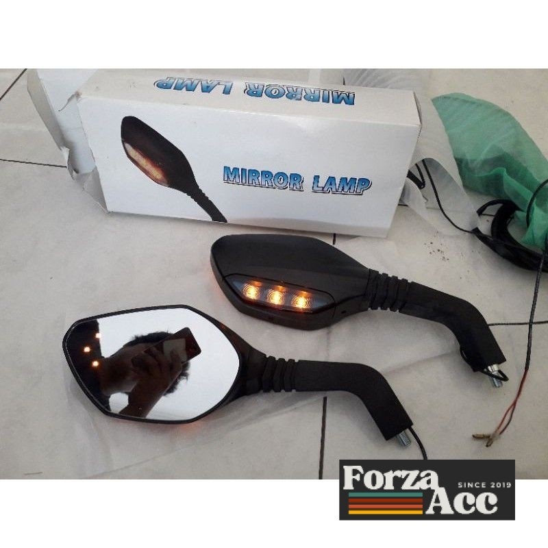 Kaca Spion LED Honda Pcx 160 Aksesoris Resmi Astra Sepasang Kanan Kiri [ BISA COD ]