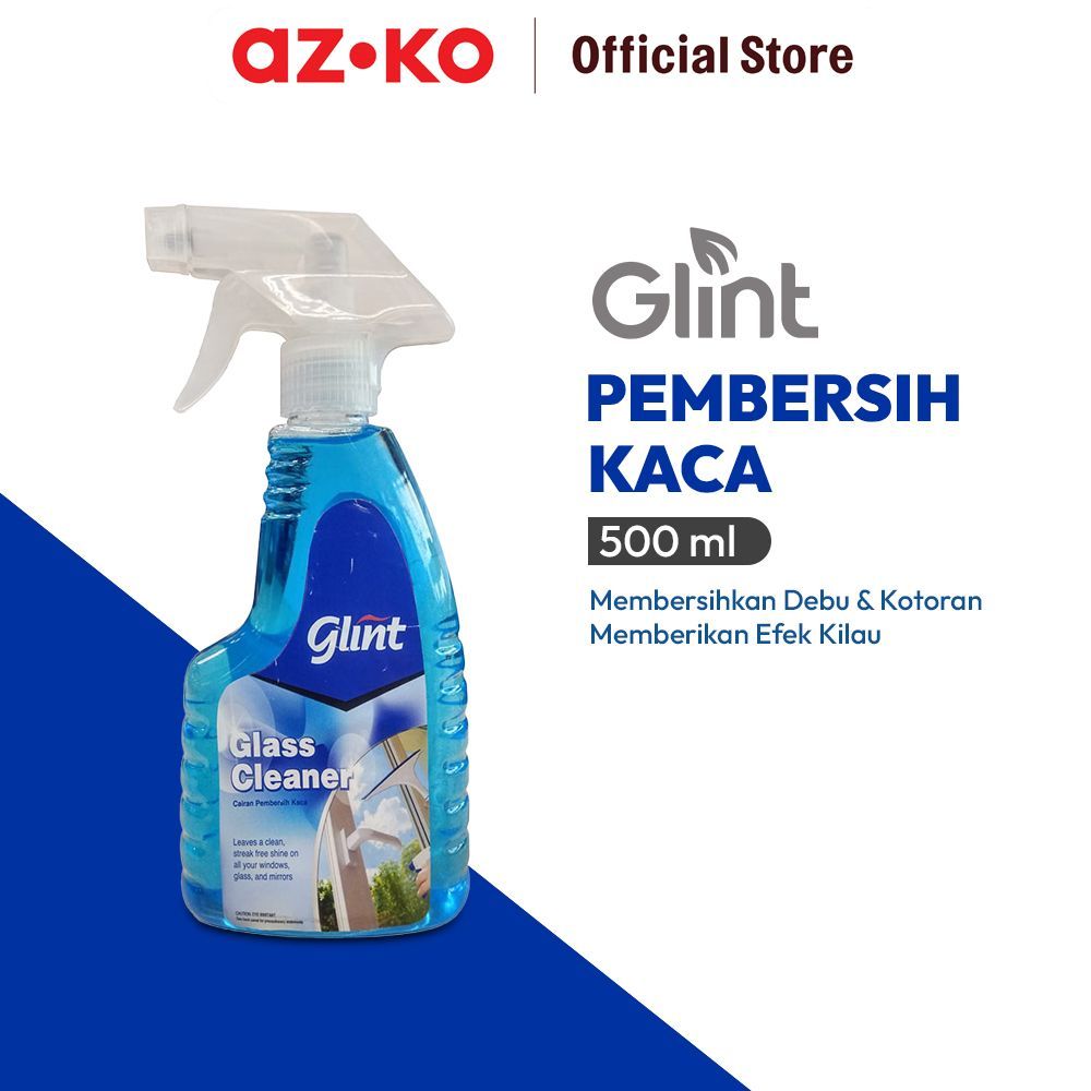 AZKO Glint 500 ml Cairan Pembersih Kaca Liquid Window Cleaner Perlengkapan Kebersihan Penghilang Nod