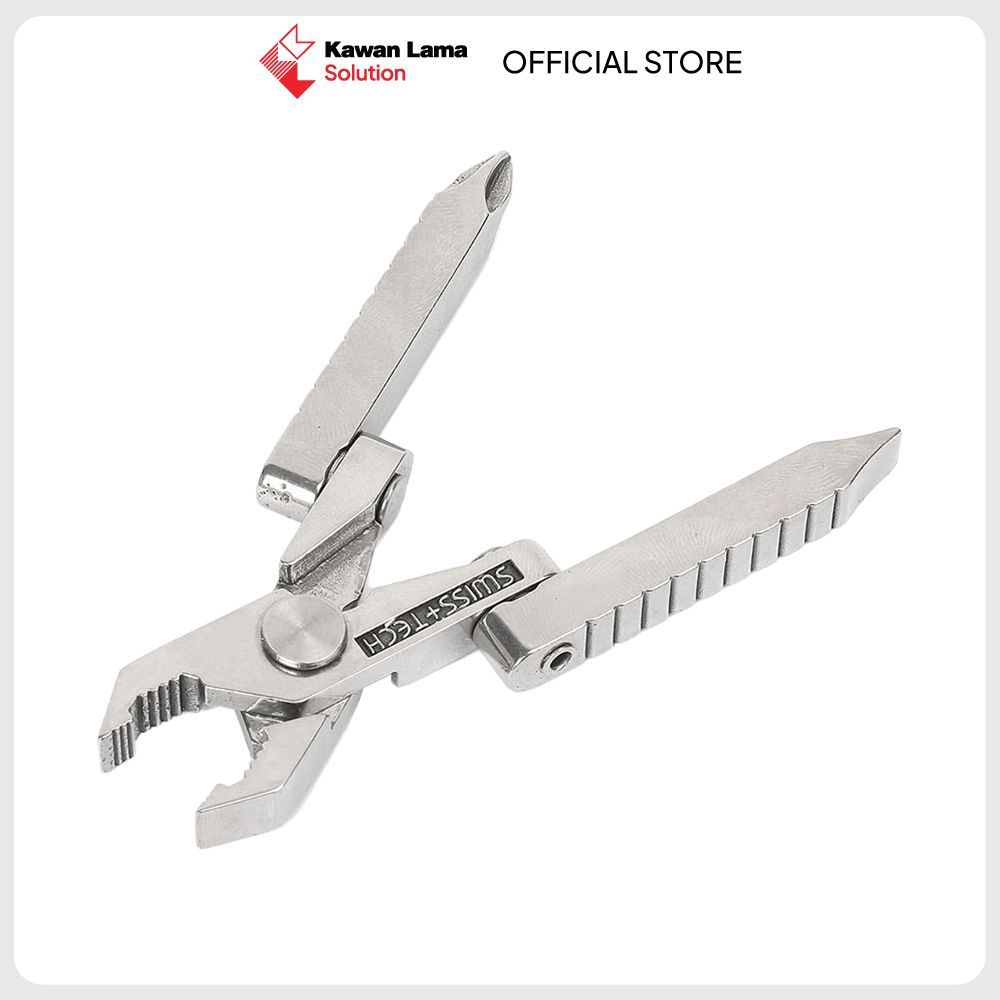 KLS Swiss Tech Tang Serbaguna Micro Tech 6 in 1 - Silver Multi Tool