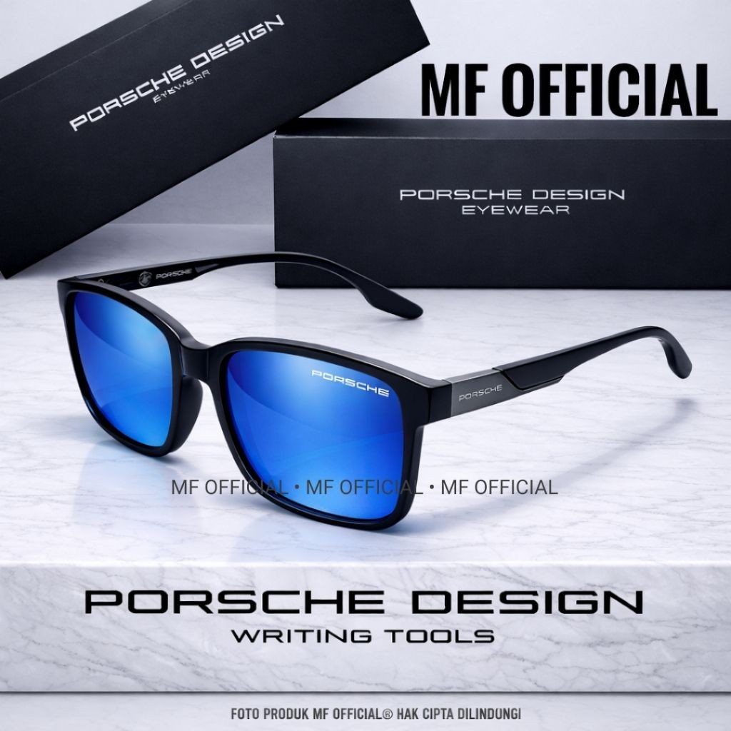 KACAMATA SPORT FASHION PORSCHE DESIGN 2302 LENSA KACA POLARIZED ANTISILAU UNTUK OLAHRAGA DAN GAYA TR