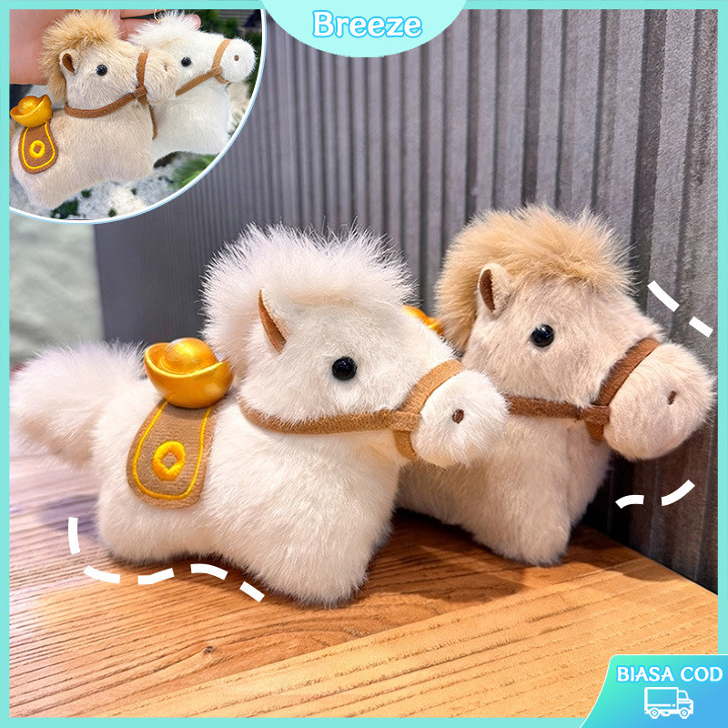 [ready] Gantungan Kunci Boneka Kuda Liontin Boneka Maskot Tahun Kuda Boneka Kuda Gantungan Tas