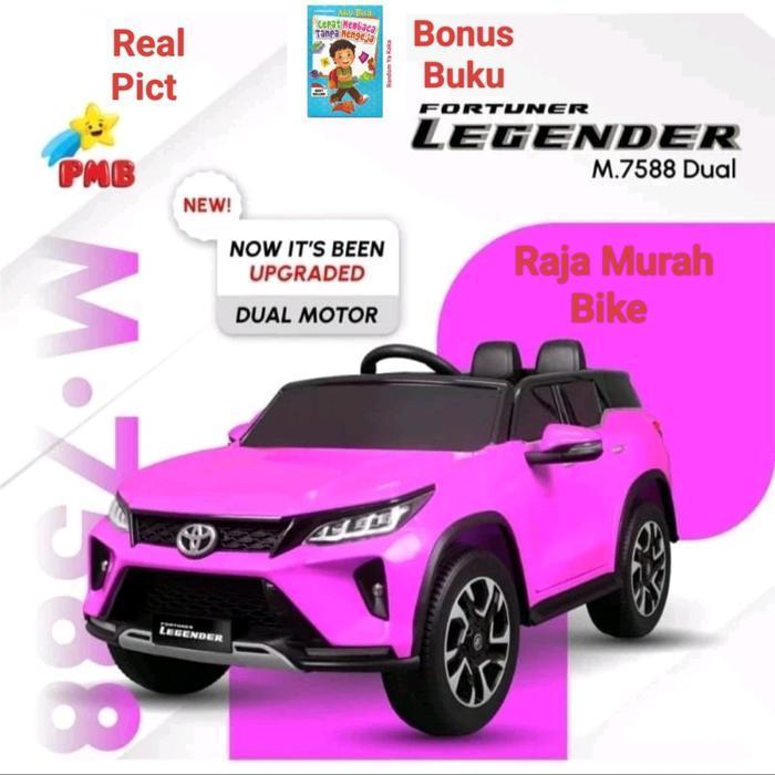 Mobil Aki Fortuner M-7588 Dual Mainan Anak Mobilan Aki Fortuner 7588 - Pink