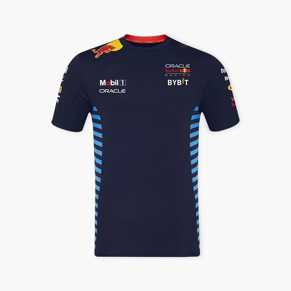 Red Bull Racing T-shirt 3D Printed Fashionable Men's T-shirt Red Bull Short Sleeved Sports Quick Dry