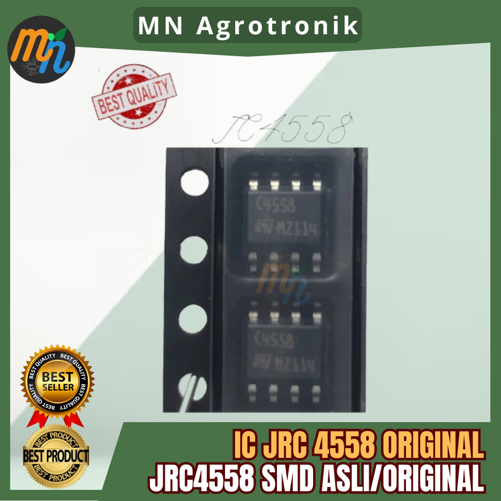 IC JRC 4558 JRC4558 JRC-4558 SMD ORI ASLI ORIGINAL