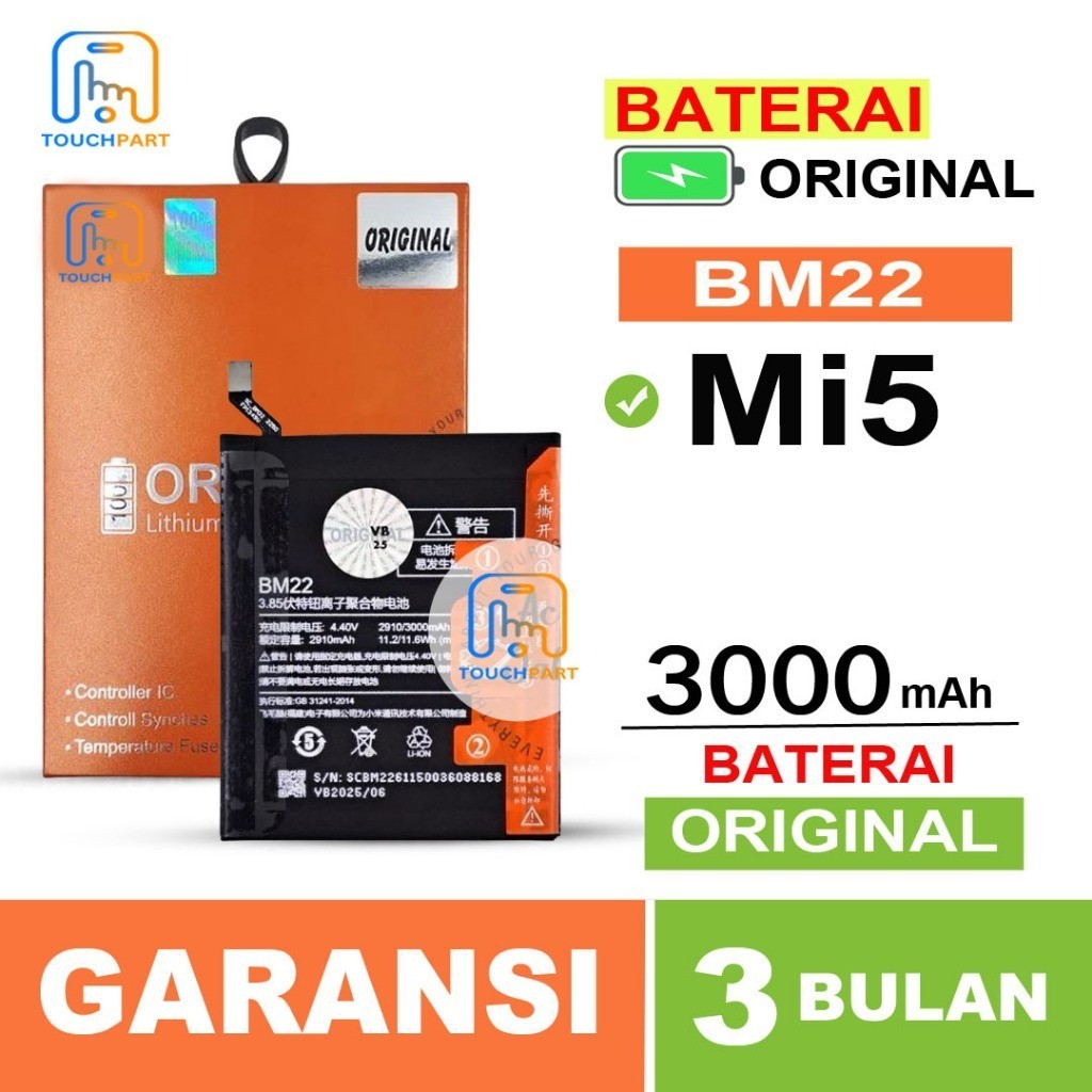 BATERAI BATRE XIAOMI REDMI MI5/ BM22 ORIGINAL BATTERY 100%