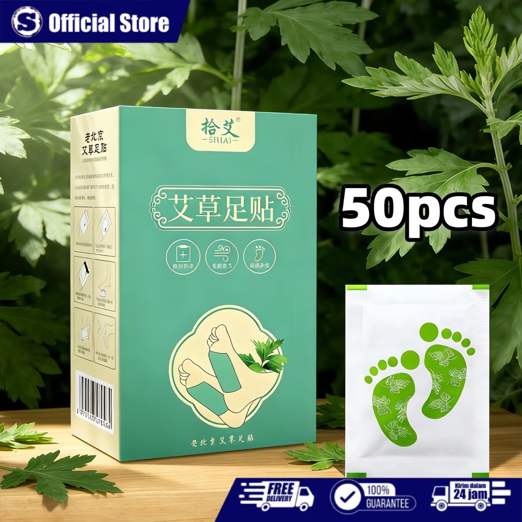 50pcs Koyo Kaki Detox Foot Patch Itsuki Kenko Foot Patch Detox Kaki Relief Kelelahan