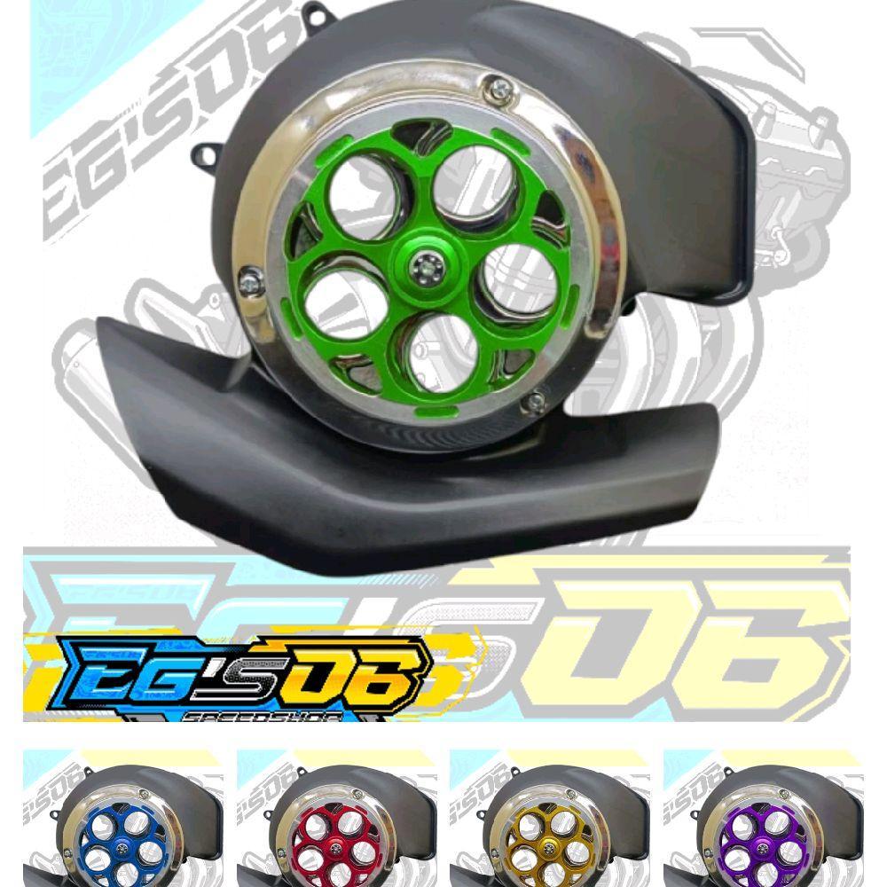 Tutup Cover Kipas Mesin Set Spiner Spinner Bulat Big Project V1 PNP Yamaha Mio M3 Mio S Mio Z Fino 1