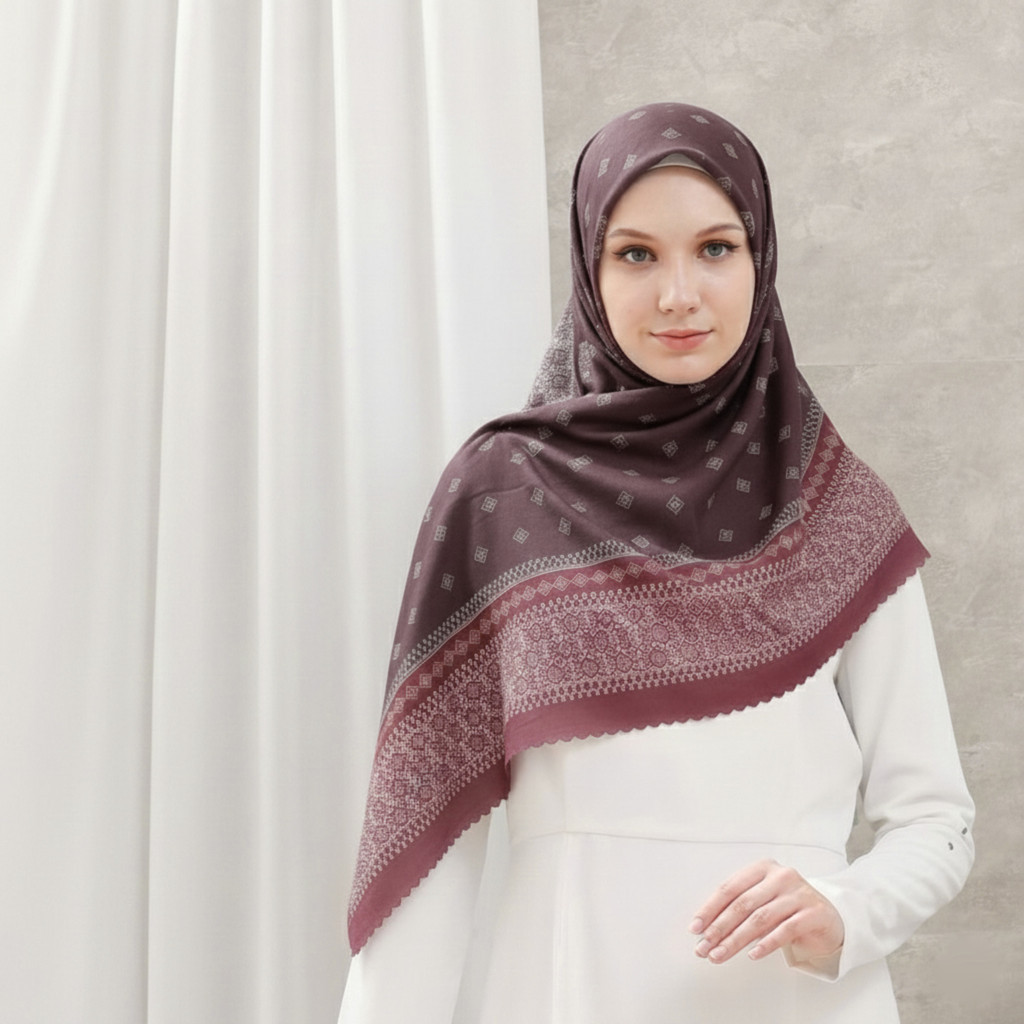 kerudung segi empat TERBARU PROMO Hjibas segi empat motif Kerudung Segi empat hijab segi empat motif