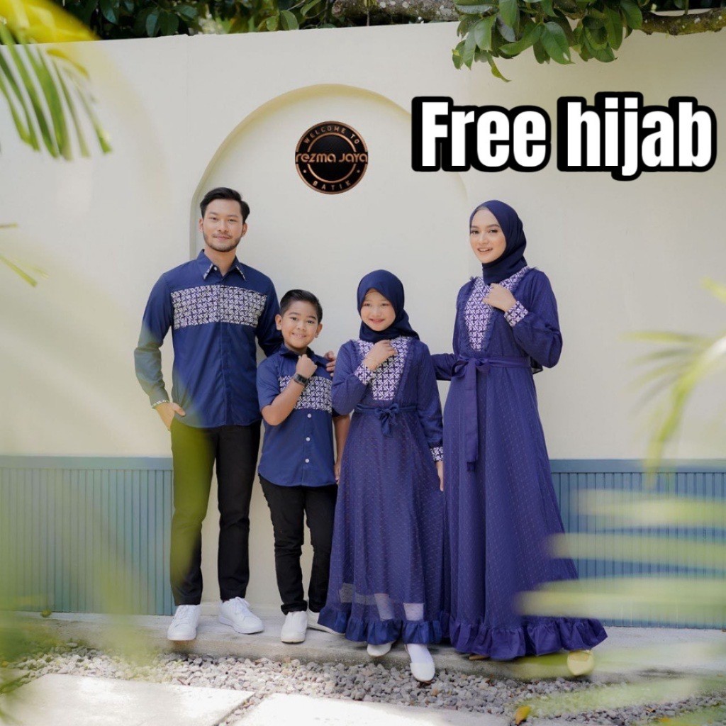 TERBARU Dress Gamis Remaja Terbaru 2024 Lebaran Batik Couple Ayuma Modern Busana Muslim Sarimbit Kek