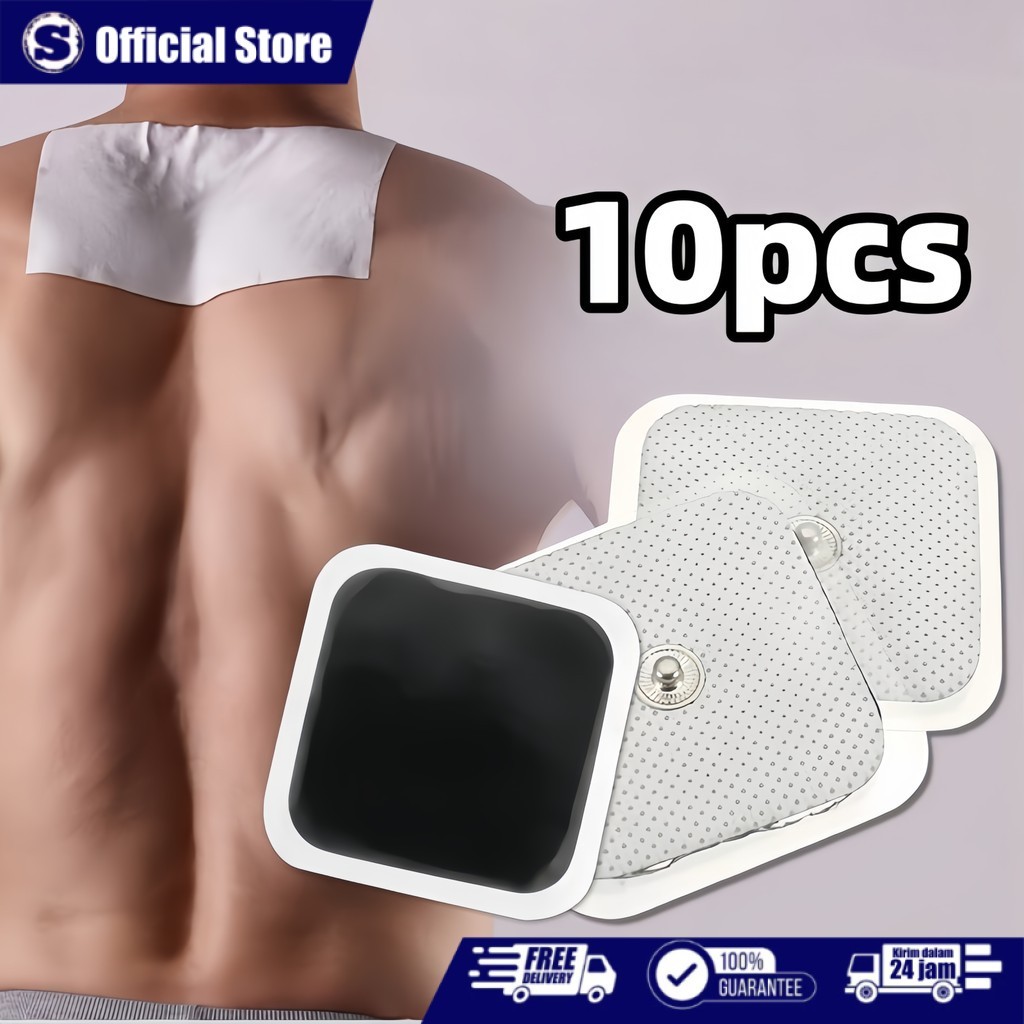 10pcs/set Pad Tens Kancing Electrode Pads Beurer EM / Pads Kancing 5x5cm
