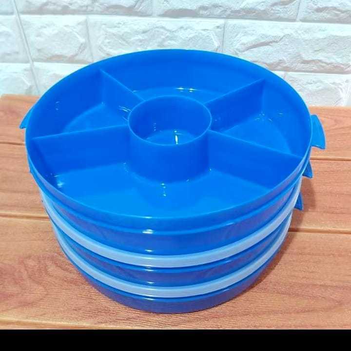 Rantang Bulat / Kotak Makan Sekat 5 / Lunch Box / Rantang Catering Tantos 5521