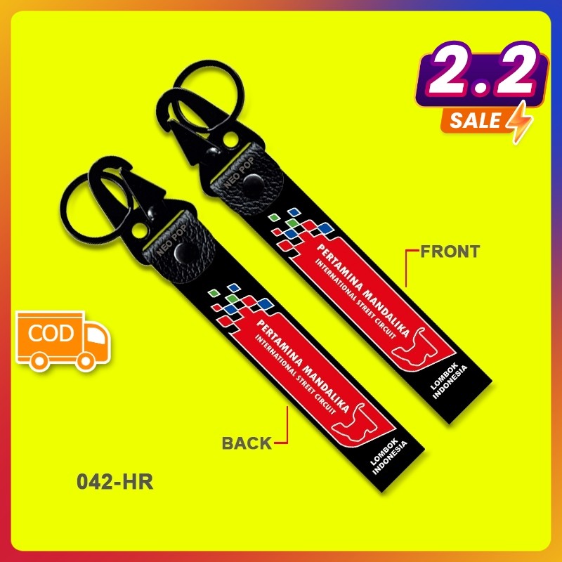 GANTUNGAN KUNCI PREMIUM PERTAMINA MANDALIKA INTERNATIONAL CIRCUIT MERCHANDISE STREET LOMBOK NTB INDO