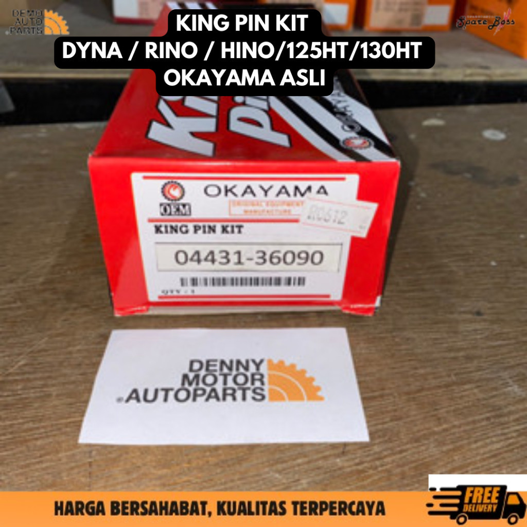 KING PIN KIT DYNA RINO HINO 125HT 130HT KING PEN OKAYAMA (04431-36090)