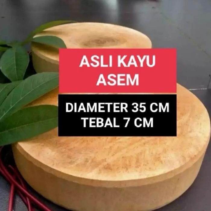 ASLI TALENAN KAYU BULAT 20-23 CM TEBAL 7CM/TATAKAN KAYU, ASAM NANGKA, RAMBUTAN/CUTINGG BOART/ALAS PO