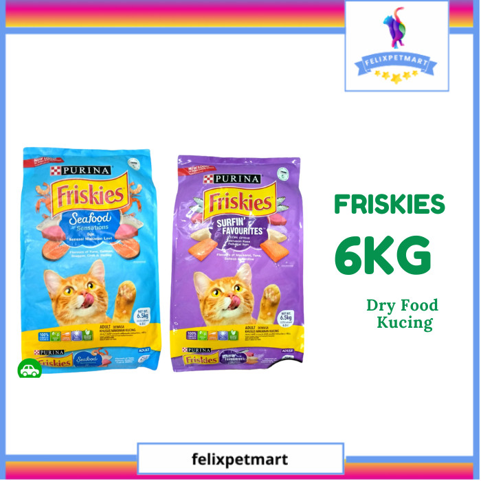 FRISKIES SEAFOOD SURFIN 6kg makanan kucing friskies