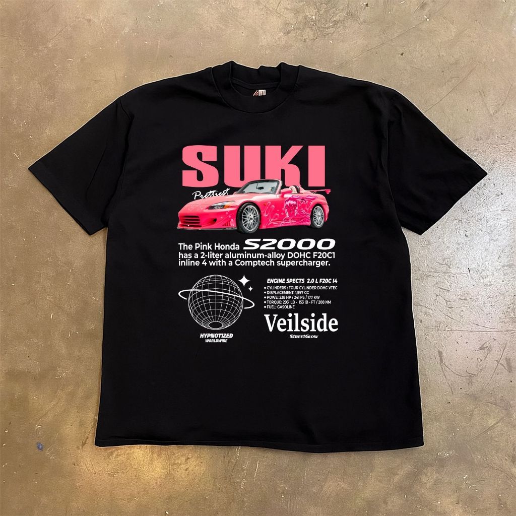 Apex Speed Kaos SUKI Prettiest The Pink Honda S2000 Regular Fit 100% Cotton Combed Design Unisex Pre