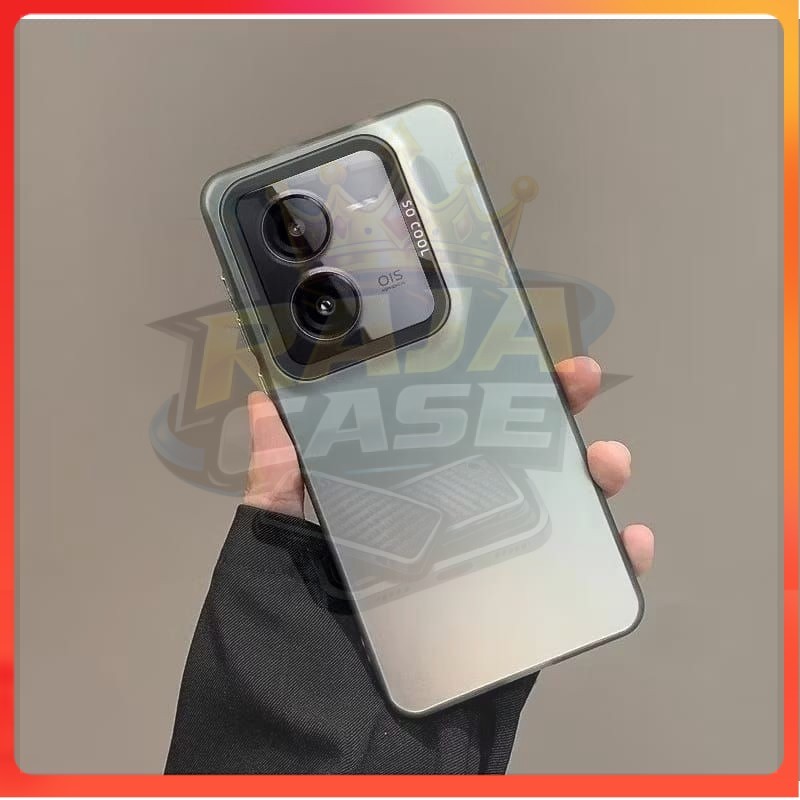 RC SoftCase Imd Full Black Vivo Y20/Y20i/Y20S/Y12S  Silikon Hybrid Hologram Pelindung Belakang Hp