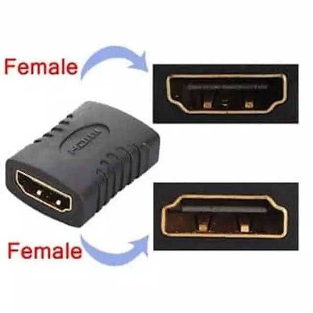 Adaptor HDMI Female to Female Penyambung Konektor Sambungan Kabel HDMI Perpanjang Jarak Koneksi TV M