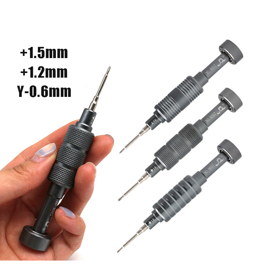 DOM RACK OBENG SATUAN Magnetic Screwdriver for HP / Obeng Baja Magnet Type Plus - 0.6 +1.2  +1.5