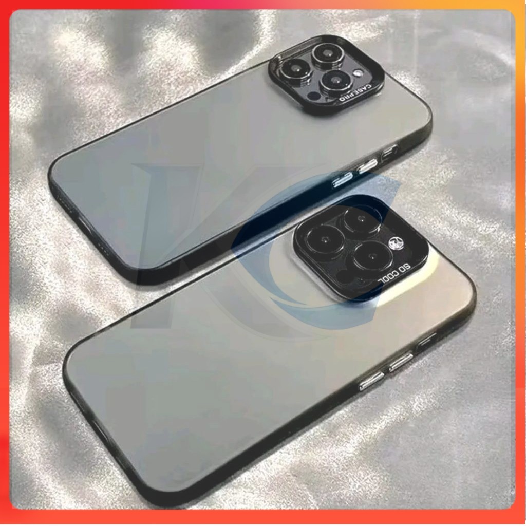 KC SoftCase Casing Imd Full Black VIVO Y12/Y15/Y17 Silikon Hybrid Hologram Pelindung Belakang HP