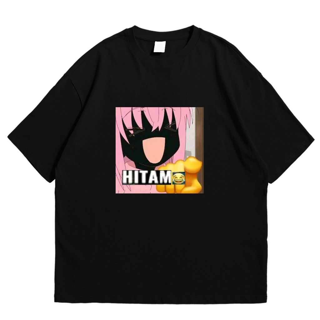 SUNOPY Kaos Sticker Meme Muka Hitam KAOS DISTRO KEREN KAOS LUCU KAOS LAWAK KAOS IRENG MEME FESNUK