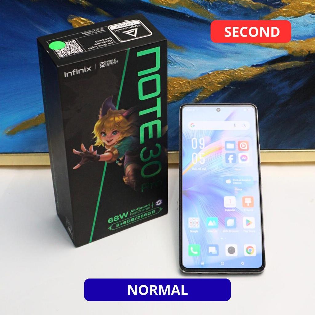 INFINIX NOTE 30 PRO 8/256 GB HP SECOND ORIGINAL SINAR MUTIARA CELL