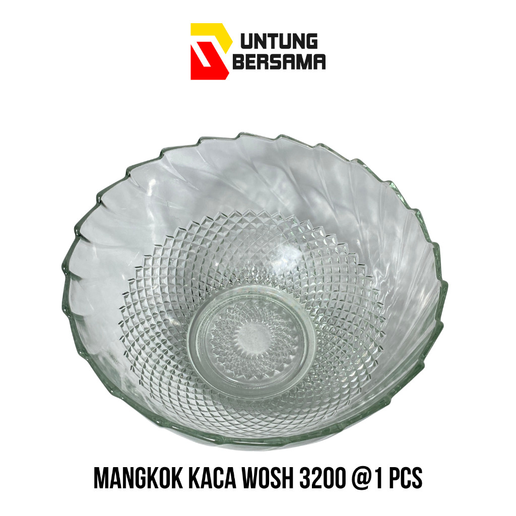 [1 PCS] MANGKOK KACA WOSH 3200 / MANGKOK KACA BENING BESAR