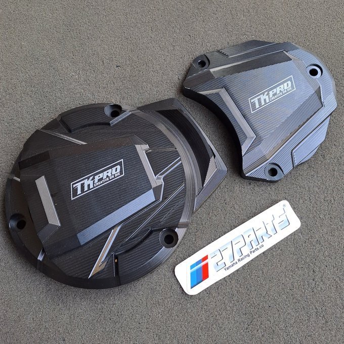 TUTUP BLOK BAK KALTER SET KIRI & KANAN RX KING CNC BY TK PRO HITAM