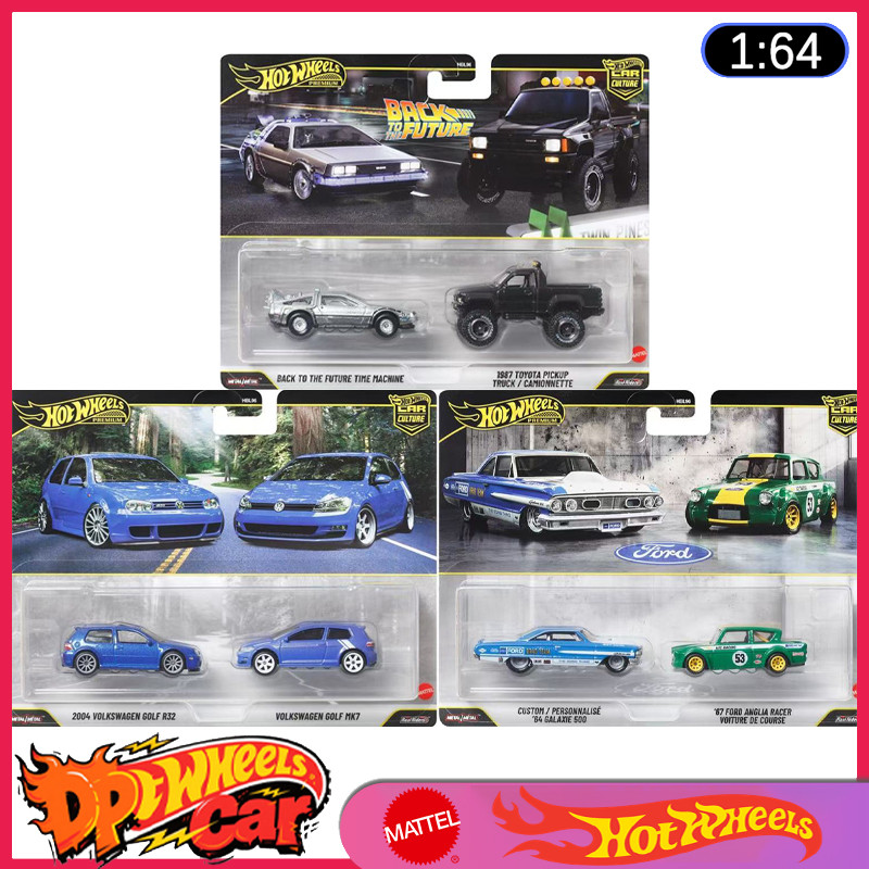 New 2026 Mattel Hot Wheels Premium Car Culture Back to the Future Volkswagen Golf Ford Anglia Exclus