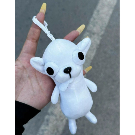 Stuffed Animals Chihuahua Plush Toy Keychain Pent Puppy Pet Stuffed Chihuahua Doll Kawaii Realistic 