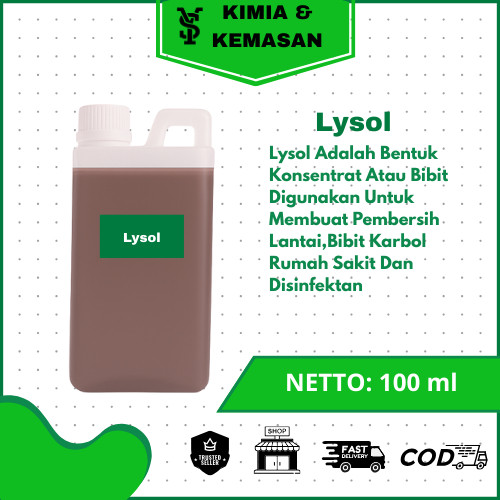 Lysol 100 ml / lisol / Bibit Lysol / Bibit Karbol Aroma rumah sakit / Biang Karbol