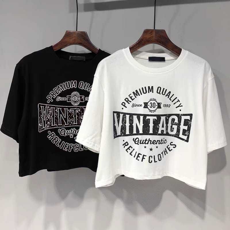 VICTORY - Kaos Oversize Crop VINTAGE (LD 106, P 45)
