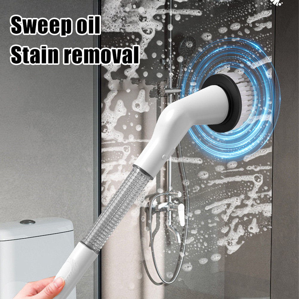 Sikat Pembersih Elektrik 8 in 1 Sikat Pembersih Elektrik Sikat Lantai Kamar Mandi Sikat Toilet