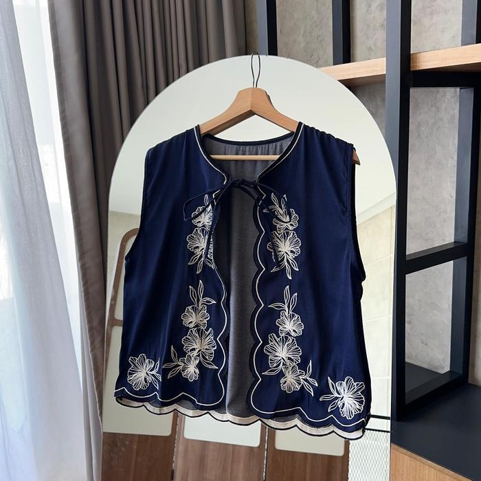 579 | Denim Series | Vest Dan Kemeja Denim | Denim Bordir - vest Bordir