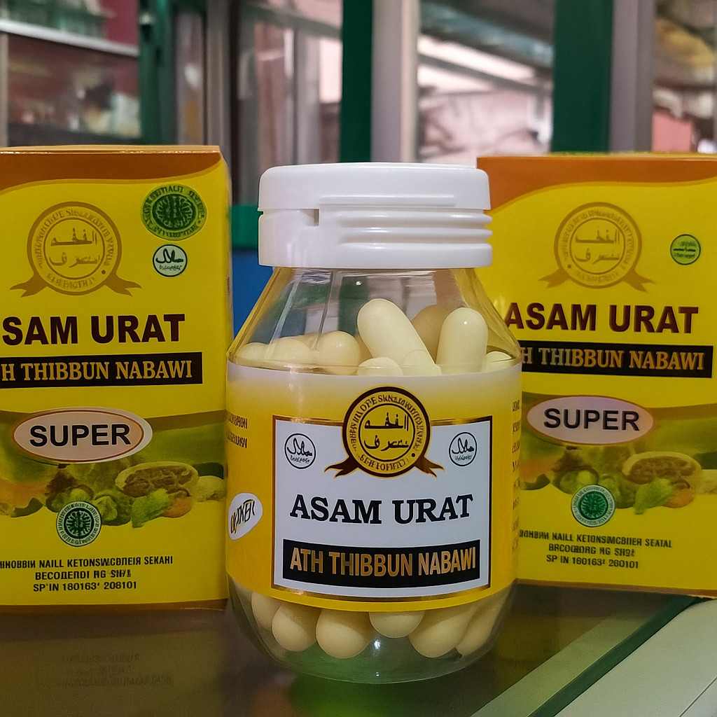 OBAT ASAM URAT ATH THIBBUN NABAWI BERHOLOGRAM  ORIGINAL Obat Asam Urat Kolesterol Rematik Super Ampu