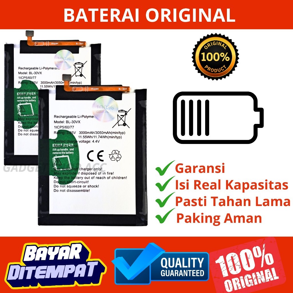 BATERAI INFINIX SMART 2 4G / BATERAI INFINIX SMART 2 PRO 4G / BATERAI INFINIX BL-30VX ORIGINAL