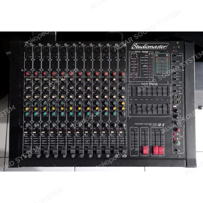 Studiomaster Power House 300 12x2 Power Mixer Original Impor Bekas