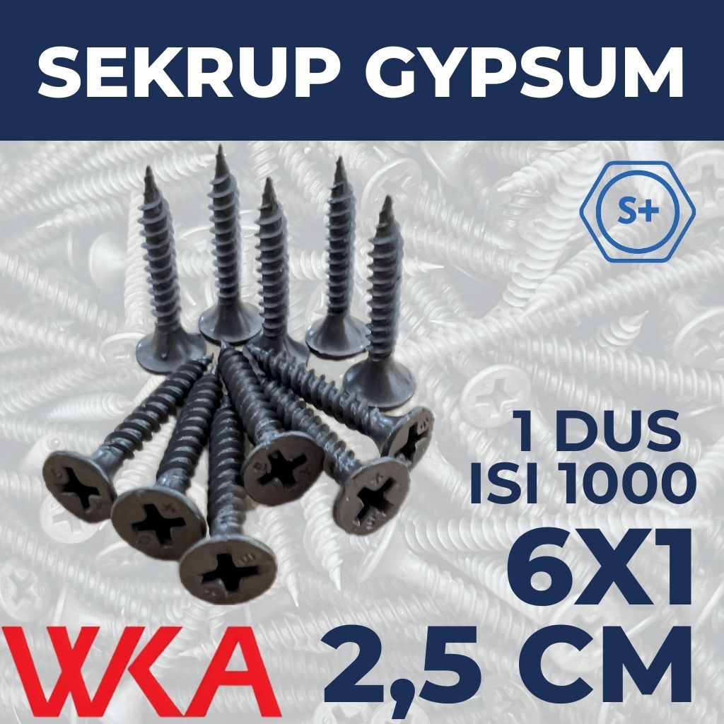 SEKRUP GYPSUM 6X1 (ISI 1000 PCS)