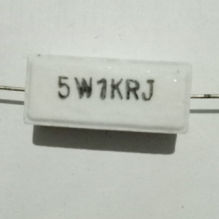 RESISTOR 1K 5W 1KOHM 5W Resistor 1K ohm 5 watt 1Kohm 5W keramik Kapur