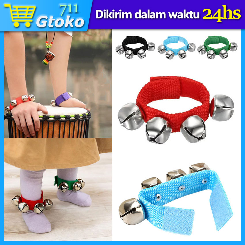 Baby Rattle Toys Mainan Musik Anak Bayi Tamborin Kricikan Pegangan Kerincingan Lonceng Gelang Bayi