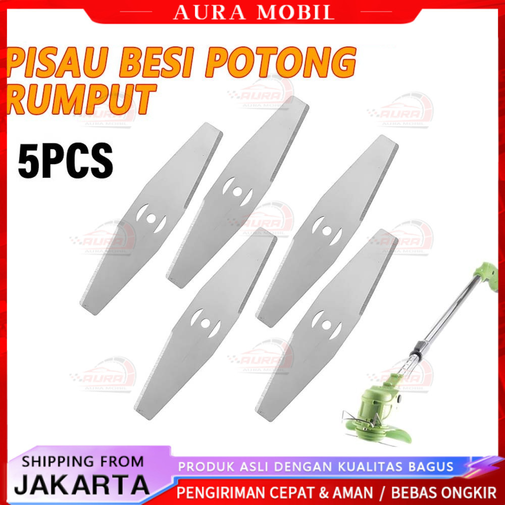 5Pcs Pisau Mesin Potong Rumput/Pisau Potong Rumput/Mata Pisau Mesin Potong Rumput/Pisau Potong Rumpu