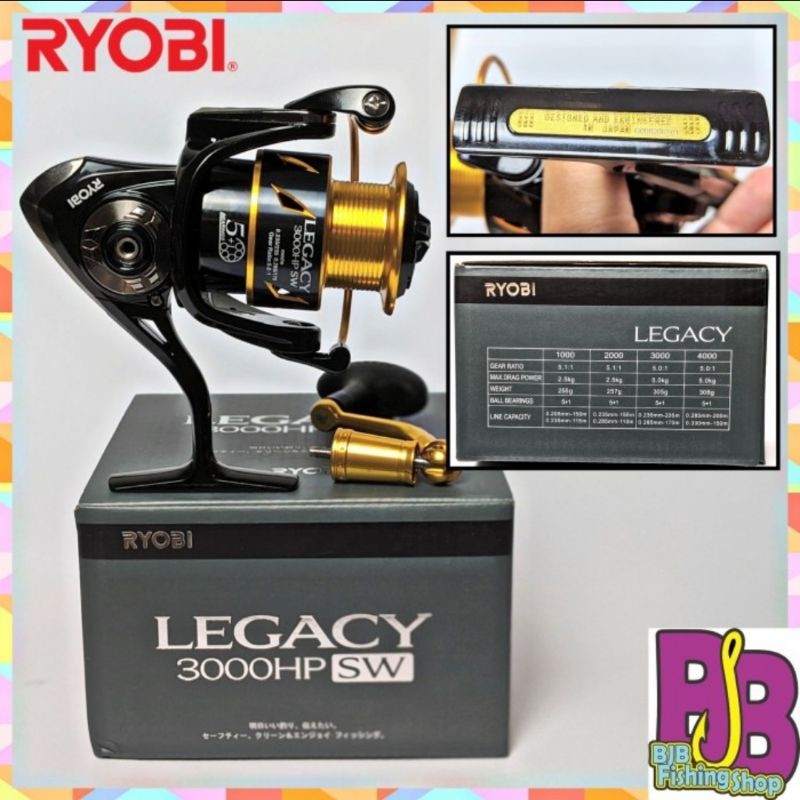 Reel Pancing Ryobi LEGACY 3000 4000HP SW 3000 4000 HP SW