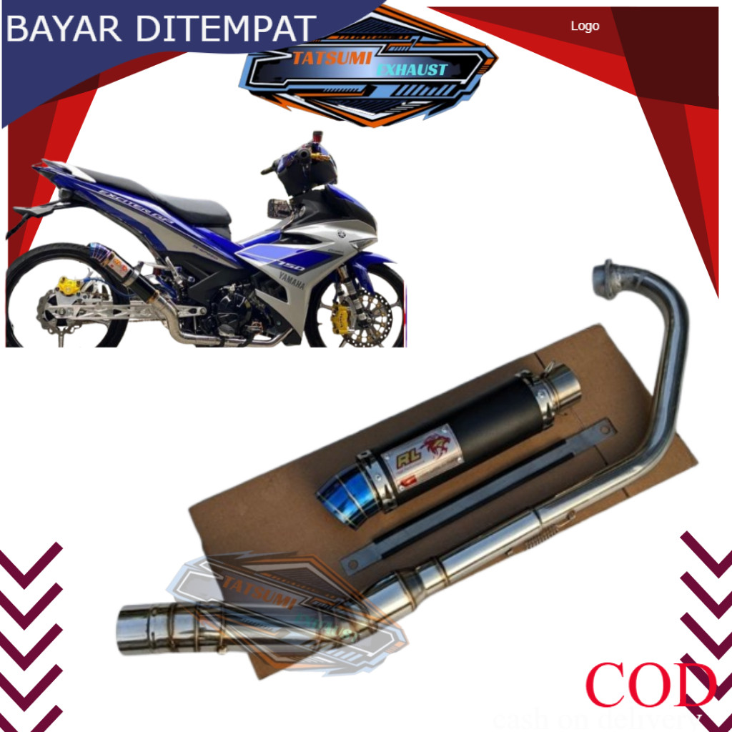 knalpot Ekzos REDLEO LC135/Y15/Y15ZR/RS150/SUZUKI RAIDER150